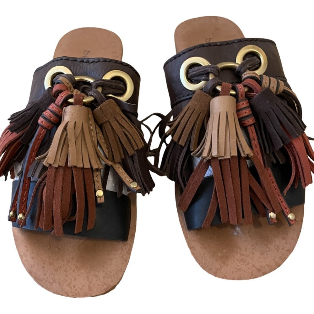 See by Chloe leather tassle sandals